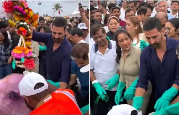 Amruta Fadnavis beach cleanup Juhu