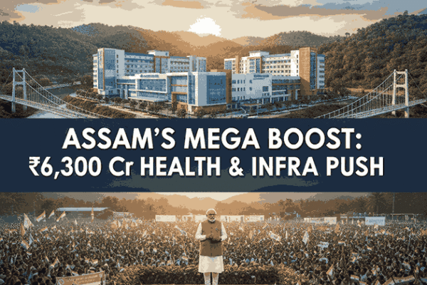 PM Modi Inaugurates ₹6,300 Crore Health and Infrastructure Projects in Assam