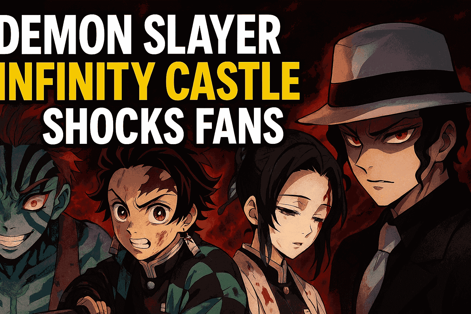 Demon Slayer Infinity Castle Tanjiro, Akaza, Shinobu, and Muzan with shocking battles and emotional moments