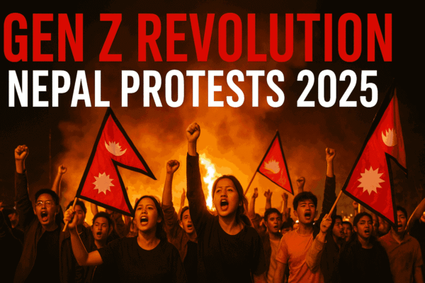 Gen Z youth protests in Kathmandu Nepal after social media ban, demanding PM resignation and rise of Sushila Karki